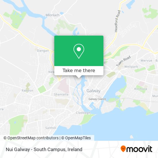 Nui Galway - South Campus map