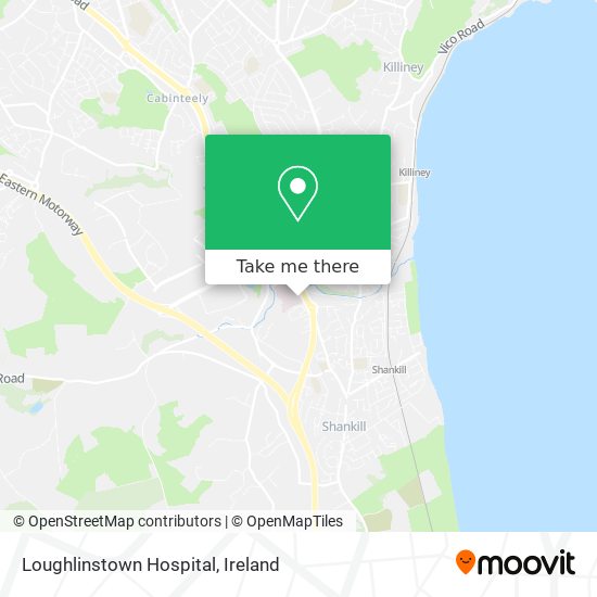 Loughlinstown Hospital map