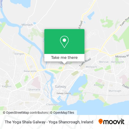 The Yoga Shala Galway - Yoga Shancroagh map