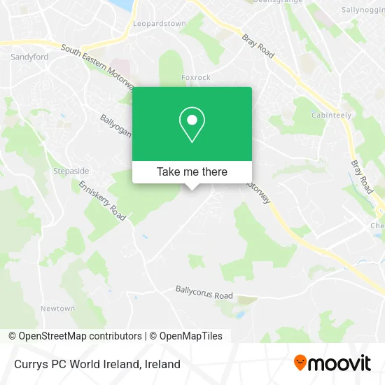 Currys PC World Ireland map