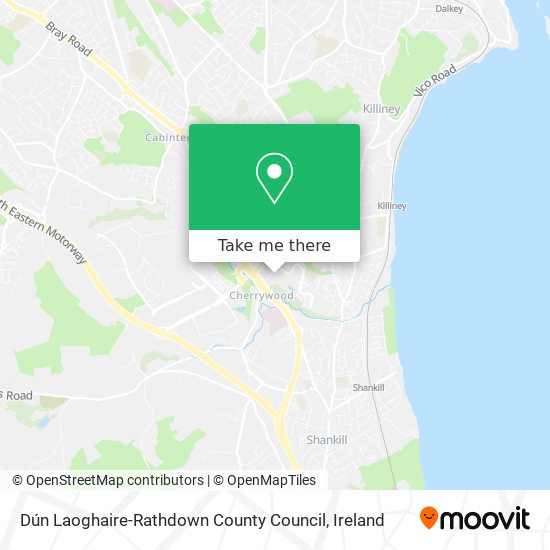 Dún Laoghaire-Rathdown County Council map