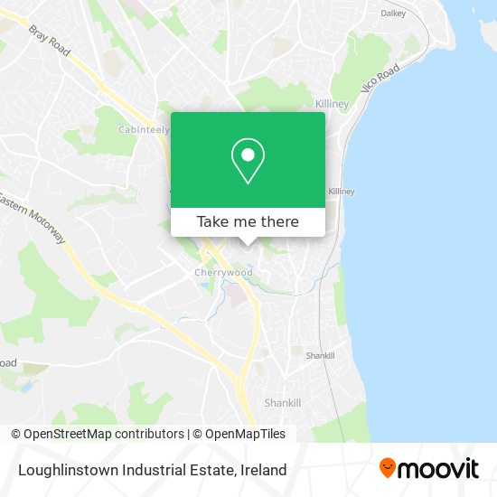 Loughlinstown Industrial Estate map