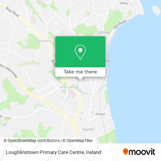 Loughlinstown Primary Care Centre map