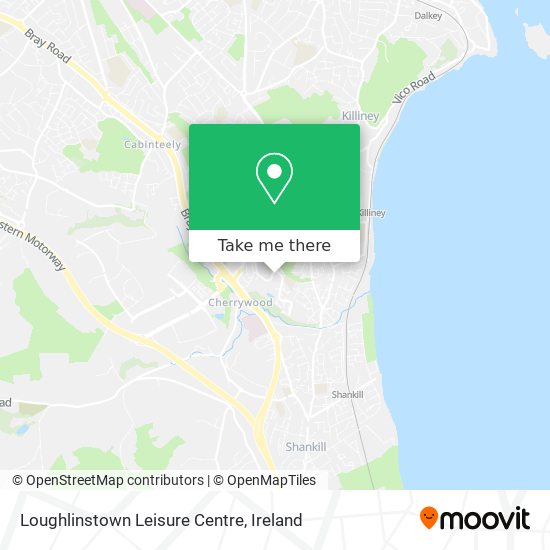 Loughlinstown Leisure Centre map