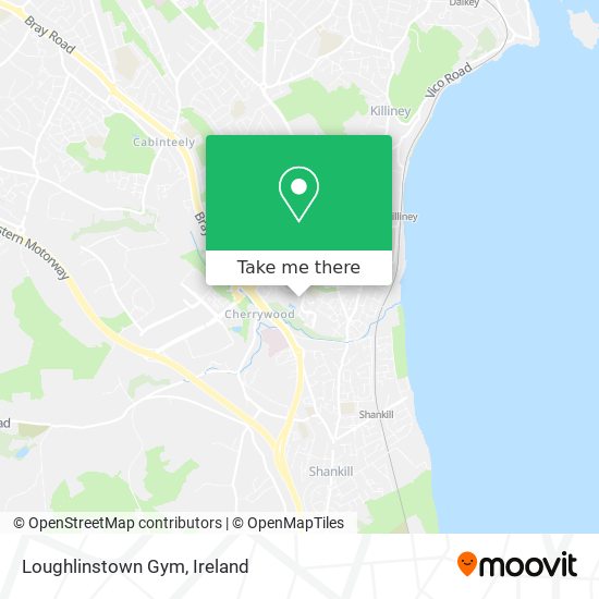 Loughlinstown Gym map