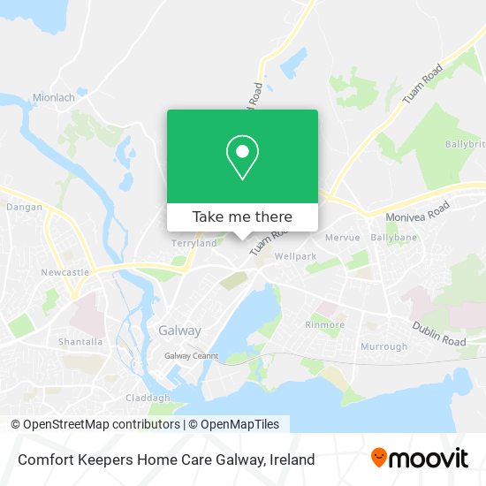 Comfort Keepers Home Care Galway map