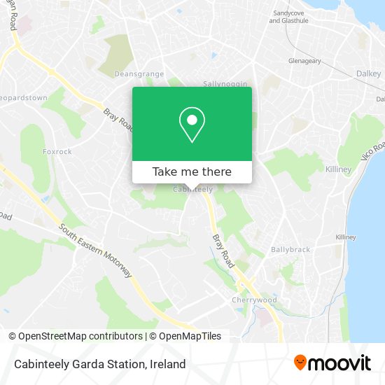 Cabinteely Garda Station map