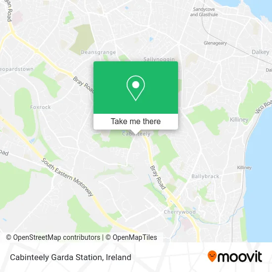 Cabinteely Garda Station map