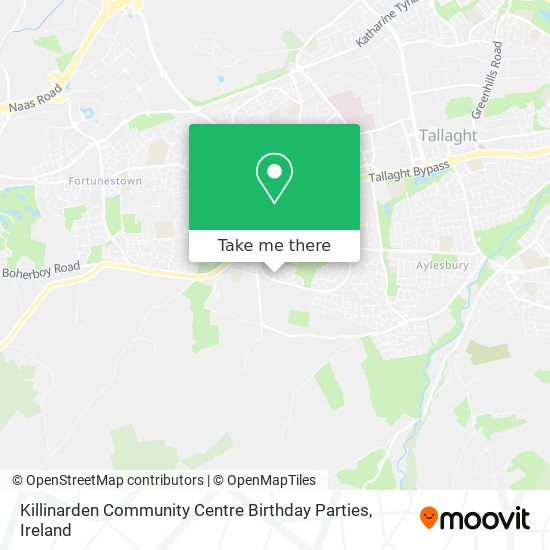 Killinarden Community Centre Birthday Parties map