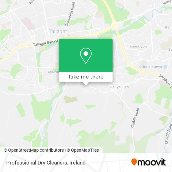 Professional Dry Cleaners map