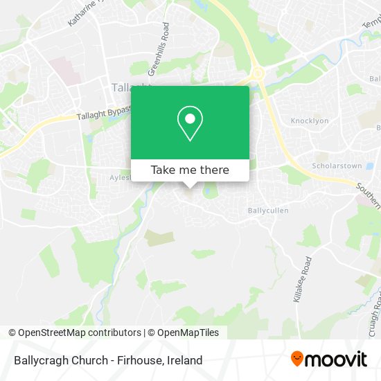 Ballycragh Church - Firhouse map