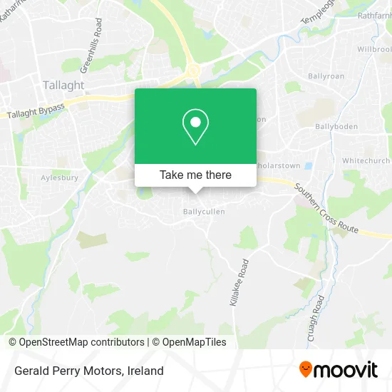 Gerald Perry Motors map