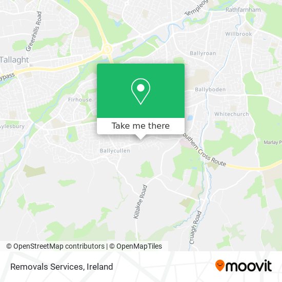 Removals Services map