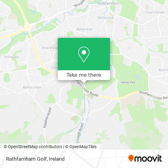 Rathfarnham Golf map