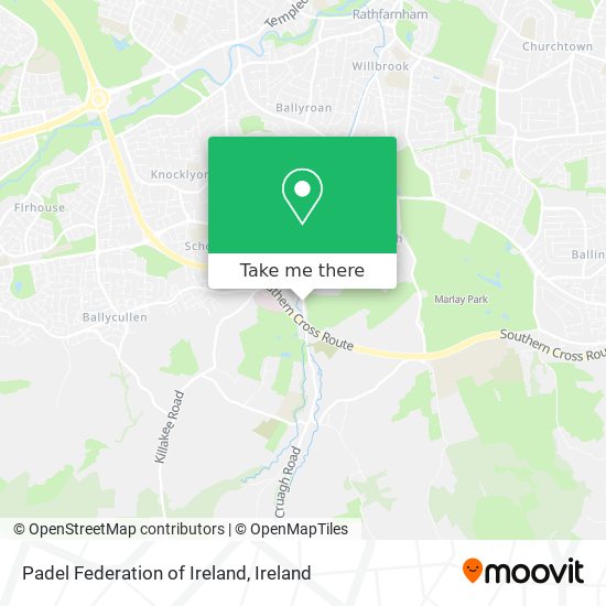 Padel Federation of Ireland map