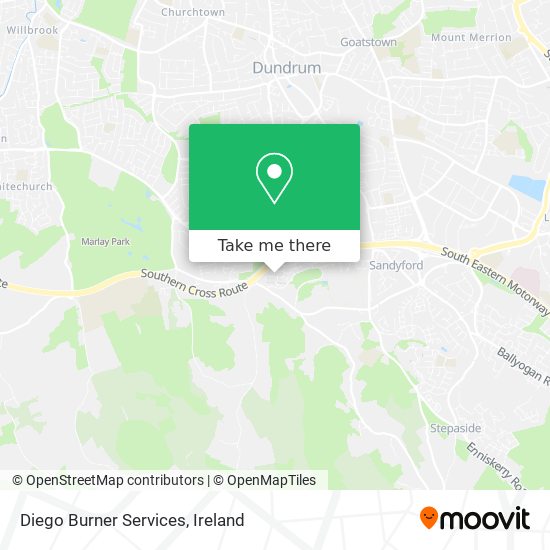 Diego Burner Services map