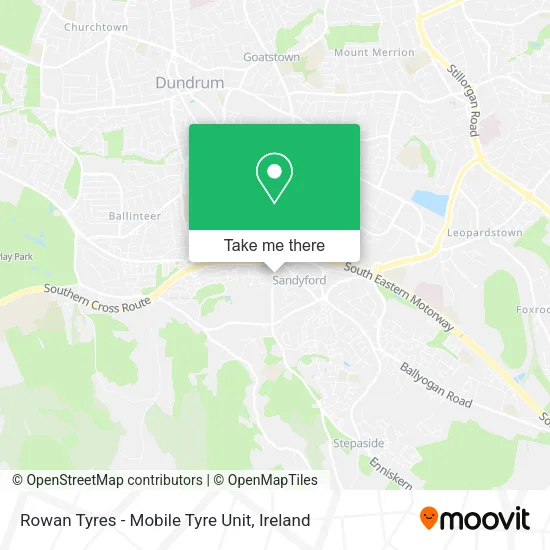 Rowan Tyres - Mobile Tyre Unit map
