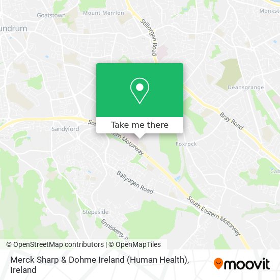 Merck Sharp & Dohme Ireland (Human Health) map