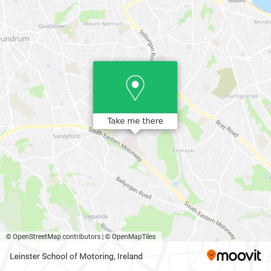 Leinster School of Motoring map