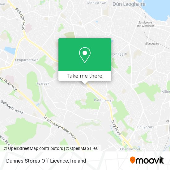 Dunnes Stores Off Licence map