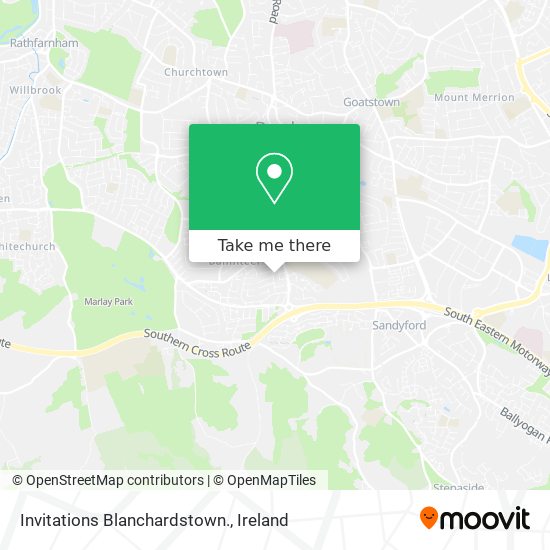 Invitations Blanchardstown. map