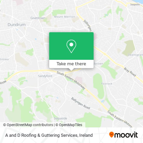 A and D Roofing & Guttering Services map