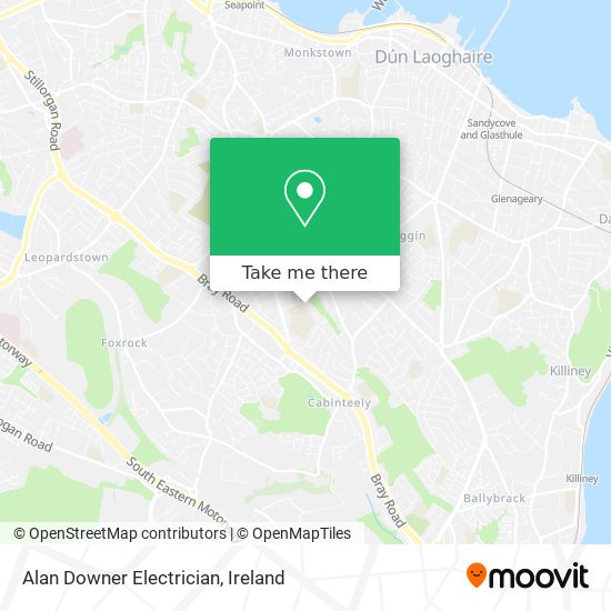 Alan Downer Electrician map