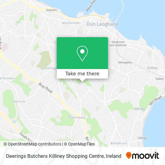 Deerings Butchers Killiney Shopping Centre map