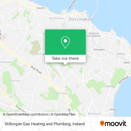 Stillorgan Gas Heating and Plumbing map