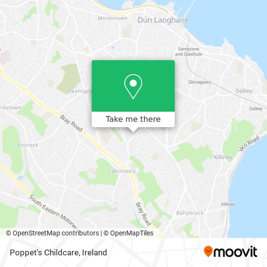 Poppet's Childcare map