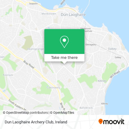 Dun Laoghaire Archery Club map