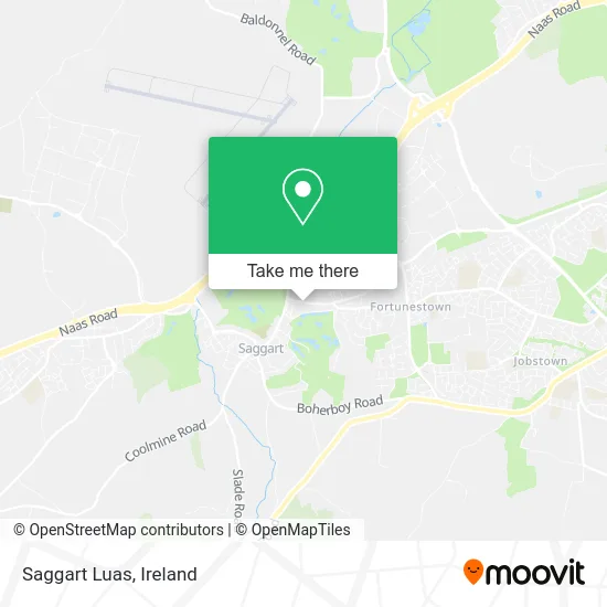 Saggart Luas map