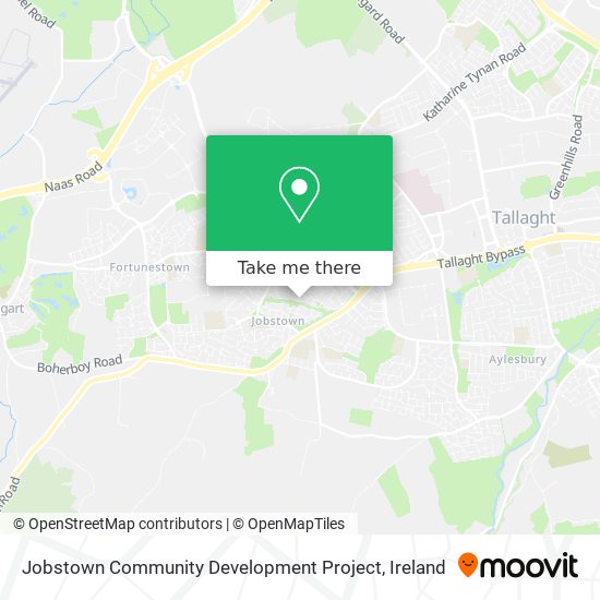 Jobstown Community Development Project map