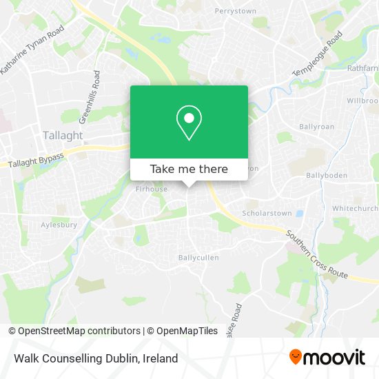 Walk Counselling Dublin map