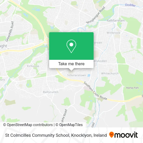 St Colmcilles Community School, Knocklyon map