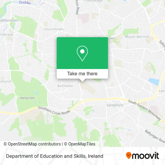 Department of Education and Skills map