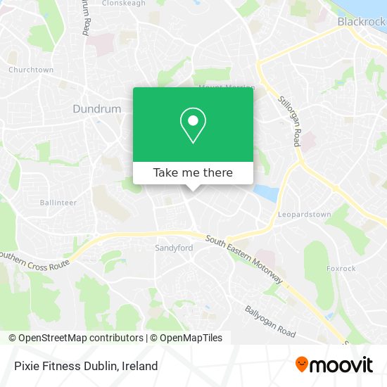 Pixie Fitness Dublin map