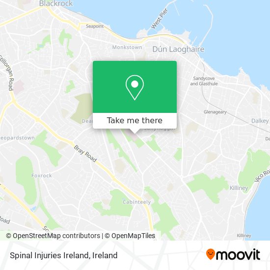 Spinal Injuries Ireland map