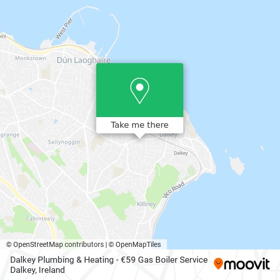Dalkey Plumbing & Heating - €59 Gas Boiler Service Dalkey map