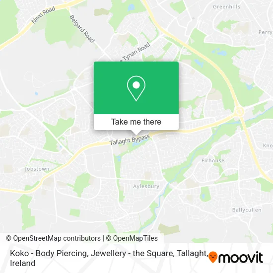 Koko - Body Piercing, Jewellery - the Square, Tallaght map
