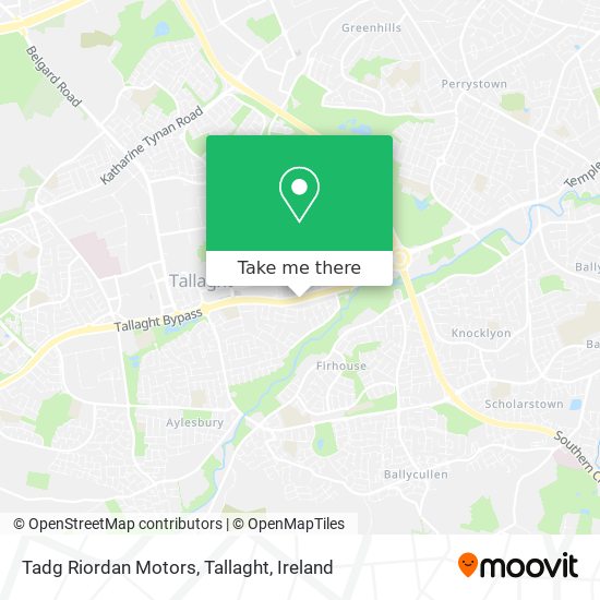 Tadg Riordan Motors, Tallaght map