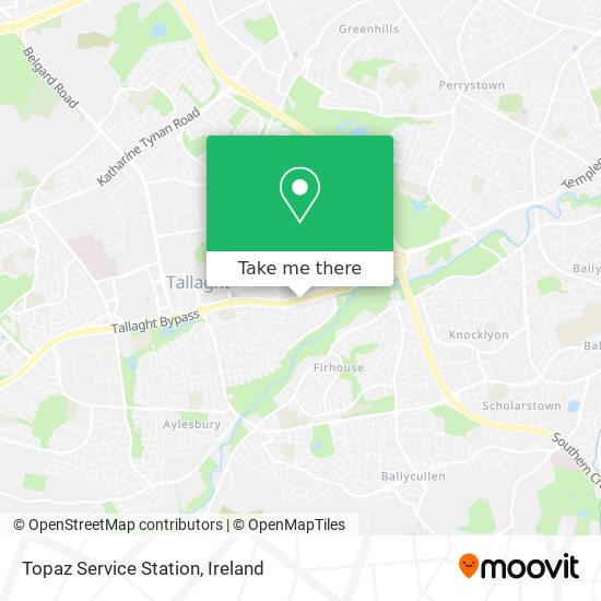 Topaz Service Station map