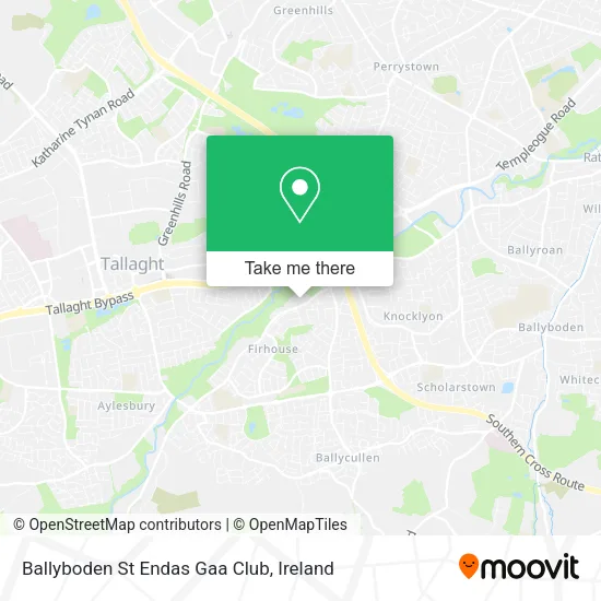 Ballyboden St Endas Gaa Club map
