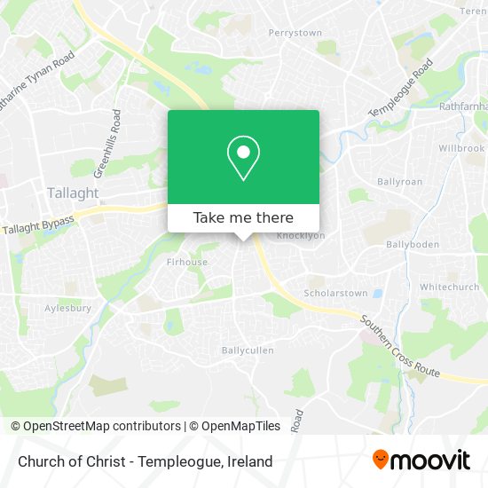 Church of Christ - Templeogue map