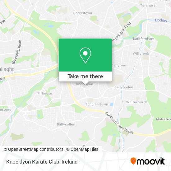 Knocklyon Karate Club map