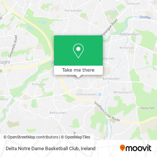 Delta Notre Dame Basketball Club map