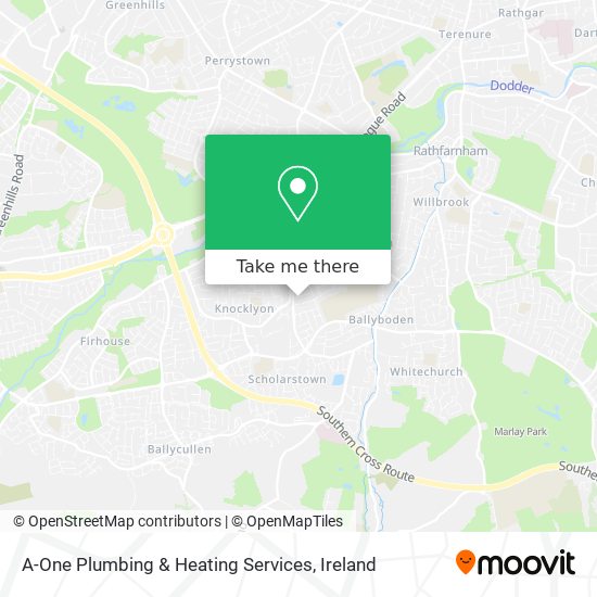 A-One Plumbing & Heating Services map