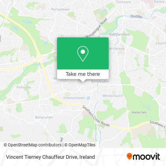 Vincent Tierney Chauffeur Drive map