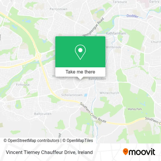 Vincent Tierney Chauffeur Drive map