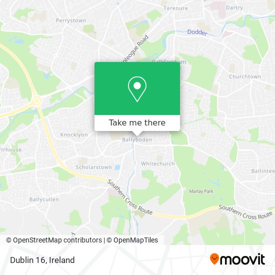 Dublin 16 map